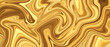 Artistic luxury liquid gold with a caramel-like marbled metal texture for decoration