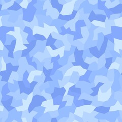 Canvas Print - blue camouflage. girl pattern. abstract seamless pattern with colored polygons