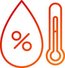 Vector Design Humidity Icon Style