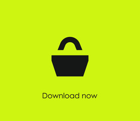 Poster - Shopping bag vector icon. Editable stroke. Symbol in Line Art Style for Design, Presentation, Website or Apps Elements, Logo. Pixel vector graphics - Vector