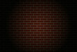 Brick wall background  with shadows on edges. Vector EPS 10.