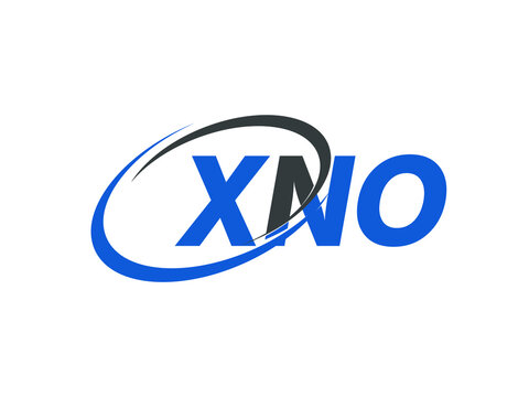 XNO letter creative modern elegant swoosh logo design