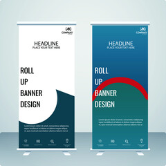 Wall Mural - Business Roll-up Banner Design template