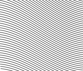 Aufkleber - Wavy, waving curvy parallel lines. Undulate, squiggle stripes background, pattern and texture