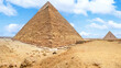 The Pyramid of Khafre is the second-tallest and second-largest of the 3 Ancient Egyptian Pyramids of Giza.	
