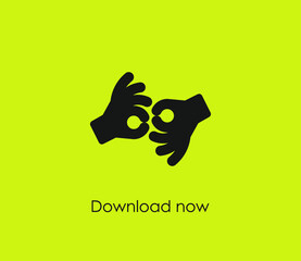 Poster - Finger vector icon. Editable stroke. Symbol in Line Art Style for Design, Presentation, Website or Apps Elements, Logo. Pixel vector graphics - Vector