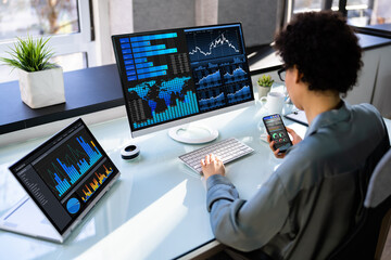Poster - African American Business Data Analyst Woman