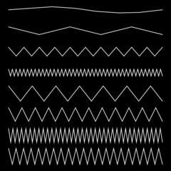 Poster - Wavy, waving, zigzag crisscross line, stripe element