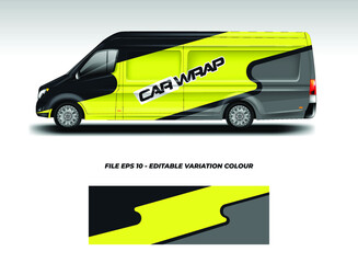 Van Wrap Design Vector Print