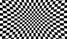 Abstract Race Flag, Chess Board, Checker Board Pattern, Texture With Distort, Deform Effect
