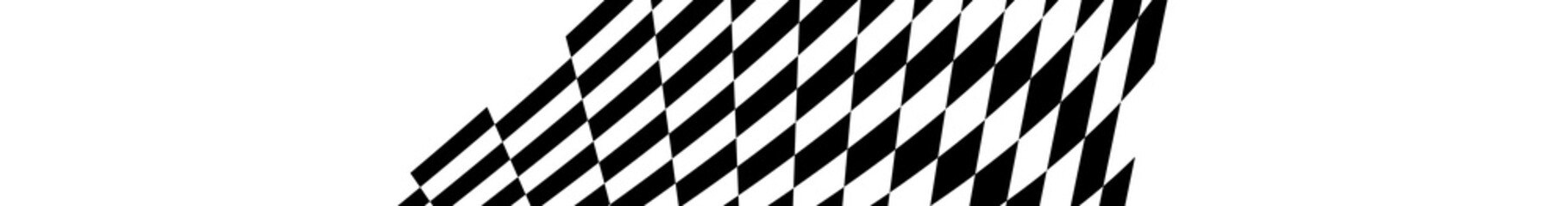 Poster - Abstract race flag, chess board, checker board pattern, texture with distort, deform effect