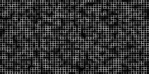 Aufkleber - Random mosaic square tiles seamless, repeatable cubism pattern, texture and backdrop