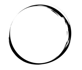 Aufkleber - Paintbrush, paint stroke circle element