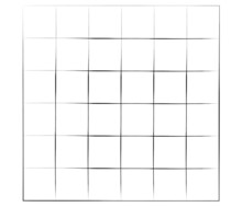 Grid, Mesh, Graticule With Grungy, Irregular Lines. Grunge Checkered Grating, Trellis, Lattern Pattern