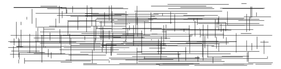Poster - Grid, mesh of random lines. Reticle, grating, crosshatch pattern, texture. Intersecting lines