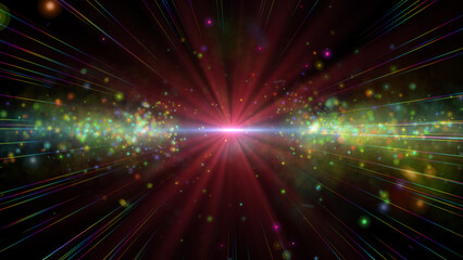 Wall Mural - Star explosion in a galaxy of an nebula