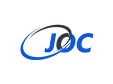 JOC Letter Creative Modern Elegant Swoosh Logo Design