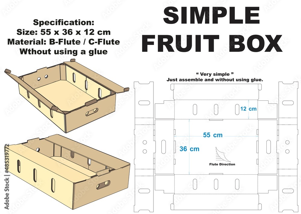 very strong fruit box. designed to be able to withstand heavy loads ...