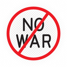 No Or Stop War Sign Symbol Sticker