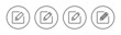 © avaicon - Edit icons set. edit document sign and symbol. edit text icon. pencil. sign up