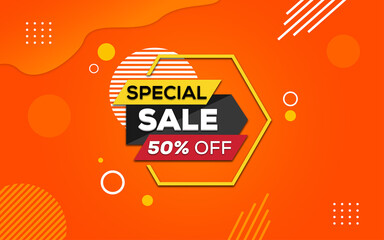 Wall Mural - speciel sale banner design.