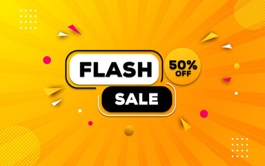 Wall Mural - flash sale modern banner design.