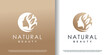 Nature beauty logo design with unique style Premium Vector