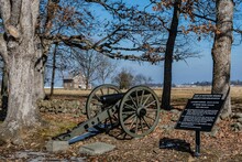 Gettysburg Battlefield On A Sunny Winter Day, Pennsylbania, USA