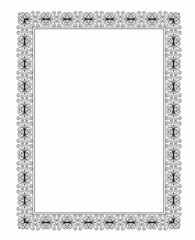 Wall Mural - elegant black frame