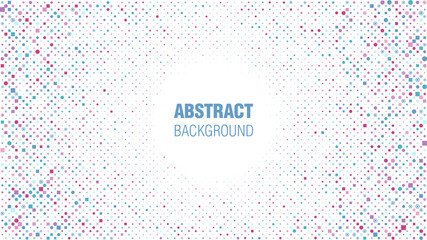 Poster - Abstract color circles, squares, hexagons technology pattern isolated on white background. Geometric shape elements for presentation design. Suit for corporate, business, seminar, talks, institution