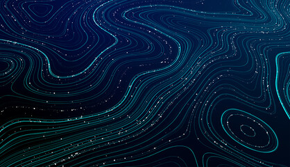  Abstract flowing lines background for your design project. Vector illustration. Wallpaper. Futuristic background. Business.