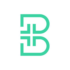 Sticker - Letter B medical health logo design