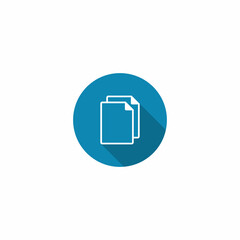Poster - Copy File, Duplicate Document Icon Vector