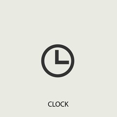 Canvas Print - clock vector icon illustration sign 