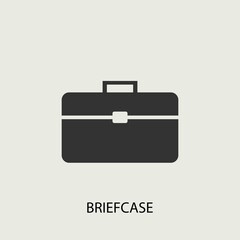 Sticker - briefcase vector icon illustration sign