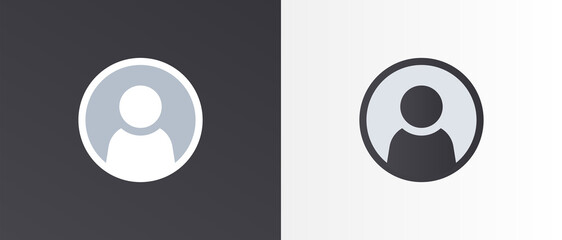 Aufkleber - User profile icon vector illustration. Avatar profile symbol.
