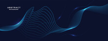	
Abstract Blue Background With Flowing Lines. Dynamic Waves. Vector Illustration.	
