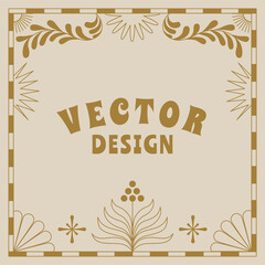 Aufkleber - Vector illustration in simple linear  style - logo design template and graphic element for posters, prints, posts for social media