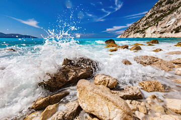 Wall Mural - Myrtos Beach in Kefalonia, Greece