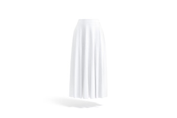 Canvas Print - Blank white women maxi skirt mockup, front view