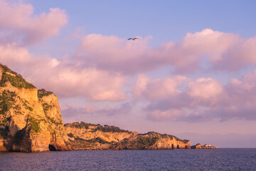 Poster - Posillipo Rocky cliff, coastline in Naples, Italy