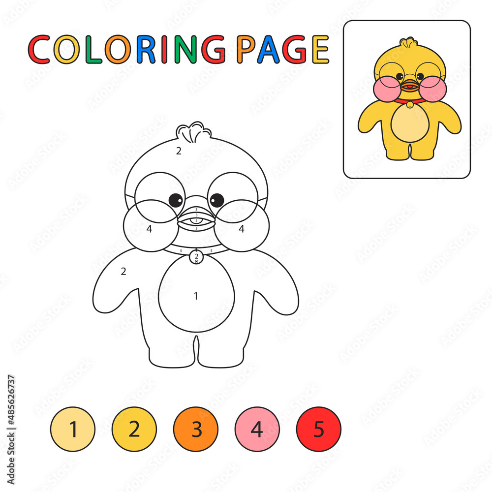 Stock-Vektorgrafik „Educational children's game. Coloring page. Popular ...