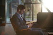 © Cavan Images - Man wearing a suit waiting for his job interview