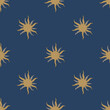 Seamless geometrical polka dot pattern with stylized Sun signs. Medieval illuminated manuscript motif.