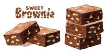 Vector Chocolate Brownies