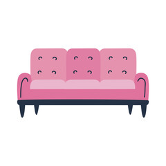 Sticker - pink sofa furniture