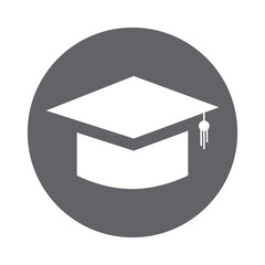 Sticker - graduation hat icon