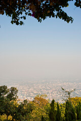 Poster - Aerial view over Chiang Mai from Wat Doi Suthep Temple, Thailand, Southeast Asia, Asia, Southeast Asia