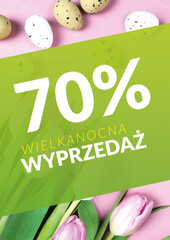 Poster - Wielkanocna wyprzedaż 70%