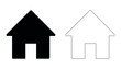 © Markes - House icon vector. House, real estate icon symbol isolated on a white background.